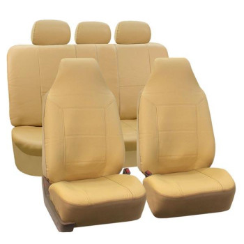 Royal Leather Car Seat Covers - SOLIDBEIGE