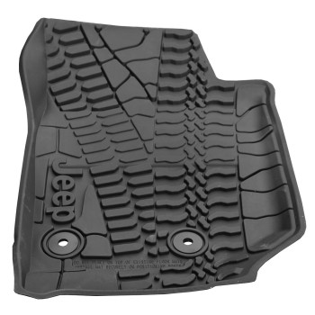 Mopar 82213860 Jeep Wrangler Unlimited 4Door Black Allweather 3Piece Floor Mat Set