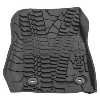 Mopar 82213860 Jeep Wrangler Unlimited 4Door Black Allweather 3Piece Floor Mat Set