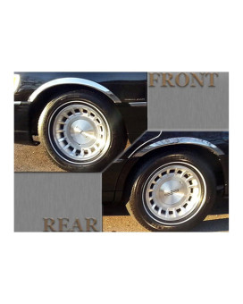 Qaa Is Compatible With 19982002 Lincoln Town Car 4 Piece Molded Stainless Steel Wheel Well Fender Trim Molding 225 Width Wz