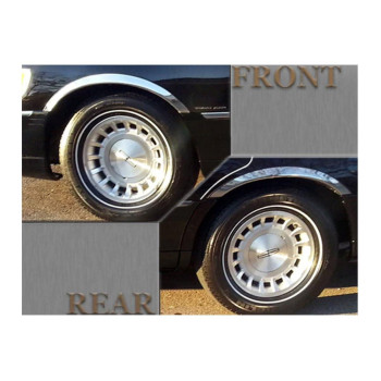 Qaa Is Compatible With 19982002 Lincoln Town Car 4 Piece Molded Stainless Steel Wheel Well Fender Trim Molding 225 Width Wz