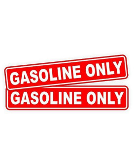 Pair Gasoline Only Decalsstickerslabelsmarkers Fuel Gas