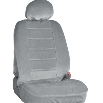 Bdk Gray Full Cloth Low Back Auto Seat Covers Encore Style 4 Pc Premium