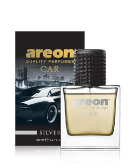 Areon Mcp05 Car Air Freshener Perfume For Men Women 17 Fl Oz 50Ml Glass Bottle Silver