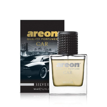 Areon Mcp05 Car Air Freshener Perfume For Men Women 17 Fl Oz 50Ml Glass Bottle Silver