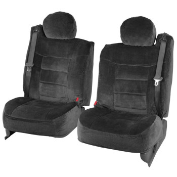 Front Seat Covers For 200007 Chevy Gmc Suv Trucks Black Encore Fabric