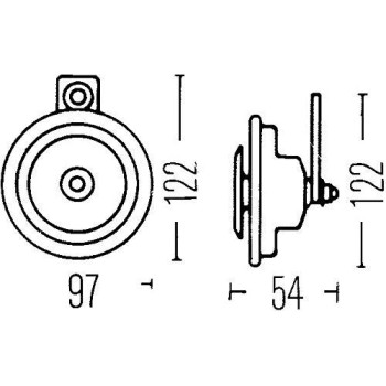 Hella H31000001 Sharptone 12V High Tone Low Tone Twin Horn Kit With Yellow Protective Grill Includes Relay 2 Horns