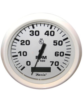 Faria 33140 Dress Tachometer Gauge With Hourmeter 7000 Rpm White 4