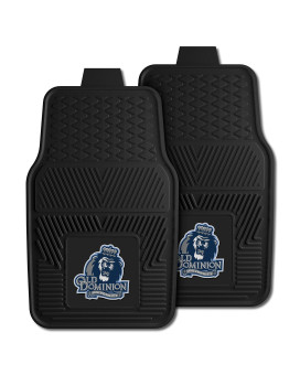 Fanmats 13940 Old Dominion Monarchs 2Piece Heavy Duty Vinyl Car Mat Set Front Row Floor Mats All Weather Protection Universa