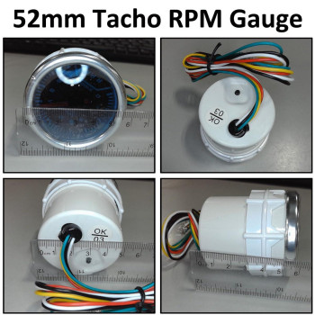 Esupport Car 2 52Mm Tacho Gauge Meter Kit Rpm Automotive