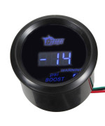 Esupport Car 2 52Mm Digital Turbo Boost Gauge Psi Blue Led Universal Meter Kit