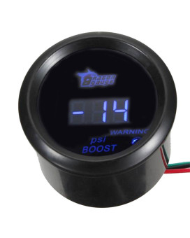 Esupport Car 2 52Mm Digital Turbo Boost Gauge Psi Blue Led Universal Meter Kit