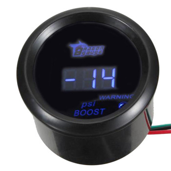 Esupport Car 2 52Mm Digital Turbo Boost Gauge Psi Blue Led Universal Meter Kit