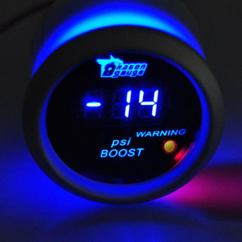 Esupport Car 2 52Mm Digital Turbo Boost Gauge Psi Blue Led Universal Meter Kit