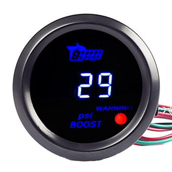 Esupport Car 2 52Mm Digital Turbo Boost Gauge Psi Blue Led Universal Meter Kit