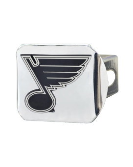 Fanmats 17184 St Louis Blues Chrome Metal Hitch Cover With Chrome Metal 3D Emblem