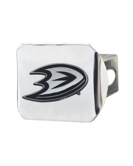 Fanmats 17192 Anaheim Ducks Chrome Metal Hitch Cover With Chrome Metal 3D Emblem