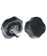 Workman Kn5P Black Plastic 5Mm Radio Bracket Knobs 2