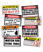 Funny Toolbox Warning Decal Sticker Tool Box Pack Set By 215 Decals