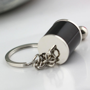 Maycom Creative Auto Part Model Gear Box Keychain Sixspeed Manual Transmission Shift Lever Keyring Key Chain Ring Keyrings Keyf