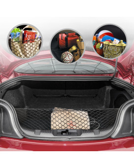 Envelope Style Automotive Elastic Trunk Cargo Net For Ford Mustang 20152025 Premium Trunk Organizer And Storage Luggage Net