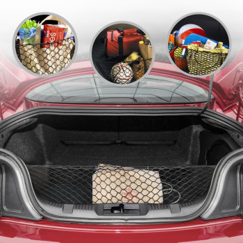 Envelope Style Automotive Elastic Trunk Cargo Net For Ford Mustang 20152025 Premium Trunk Organizer And Storage Luggage Net