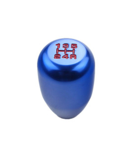 Dewhel 5 Speed Manual Shift Knob M10X15 Screw On Color Blue