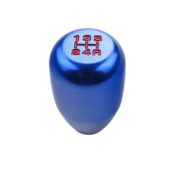 Dewhel 5 Speed Manual Shift Knob M10X15 Screw On Color Blue