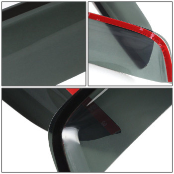 Auto Dynasty Compatible With Rav4 4Pcs Tapeon Window Visor Deflector Rain Guard