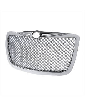 Specd Tuning Front Chrome Mesh Grill Grille Compatible With 20052010 Chrysler 300 300C