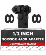 T1A 12 Scissor Jack Adapter Standard Drive Sockets 1316 Inch Lug Wrench Adaptor Used For Automotive Jack Rv Or Trailer L