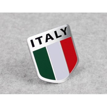 Generic Car Alloy Aluminum 3D Italy Italian Flag Emblem Badge Decals Sticker