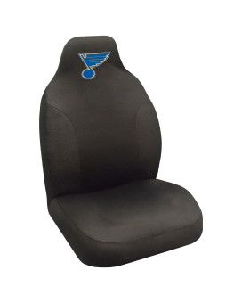 Fanmats 17187 St Louis Blues Embroidered Seat Cover Black