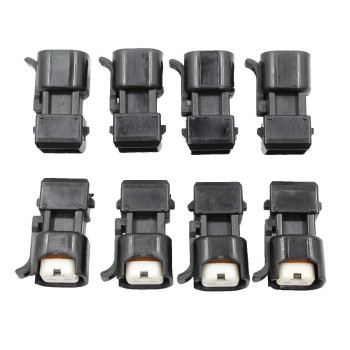 Autokay 8Pcs Fuel Injector Adapter Kit For Ev1 To Uscar Ev6 Ev14 Chevy Ls1 Ls2 Ls3