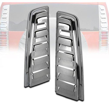 Zmautoparts Rear Upper Tail Light Lamp Vent Cover Guard Trim Chrome Compatible With 20032009 Hummer H2