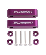 Jdmspeed Anodized Purple Hood Spacer Hood Riser 34 Replacement For Honda Civic Crx Del Sol Acura Integra