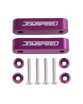 Jdmspeed Anodized Purple Hood Spacer Hood Riser 34 Replacement For Honda Civic Crx Del Sol Acura Integra