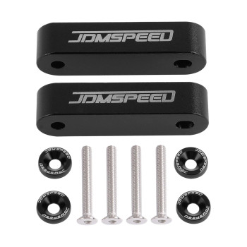 Jdmspeed Anodized Black Jdmspeed Hood Spacer Hood Riser 34 Replacement For Honda Civic Crx Del Sol Acura Integra