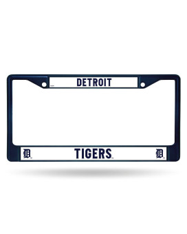 Rico Mlb Tigers Chrome Frame Navy 15 X 8 Logo Color