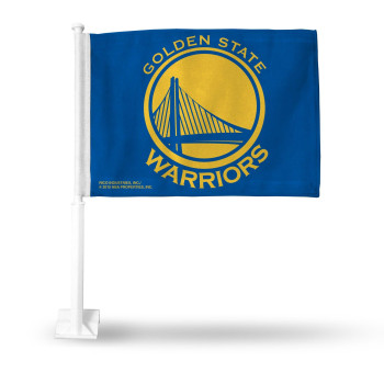 Rico Industries Nba Golden State Warriors Car Flag With Included Pole