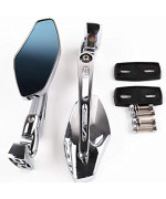 Xyzctem Universal Chrome Adjust Racing Sport Mirrors For Honda Cbr 600 1000 Rr F4I F4 Suzuki Gsxr 600 700 1000 1300 Hayabusa Bus