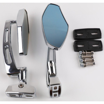 Xyzctem Universal Chrome Adjust Racing Sport Mirrors For Honda Cbr 600 1000 Rr F4I F4 Suzuki Gsxr 600 700 1000 1300 Hayabusa Bus