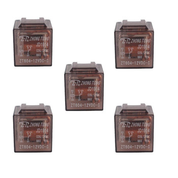 Esupport Car Truck Auto 12V 60A 60 Amp Spdt Relay Relays 5 Pin Pack Of 5