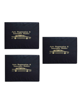 Sterling Set Of 3 Auto Car Registration Insurance Holder Wallet