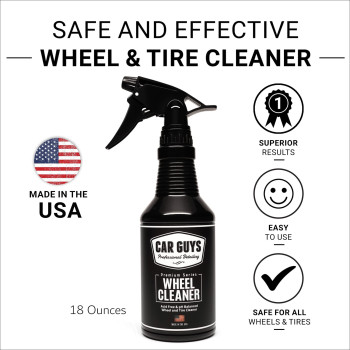 Car Guys Wheel Cleaner Effective Rim And Tire Cleaner Safe Versatile Brake Dust Remover For Alloy Chrome Aluminum Rims