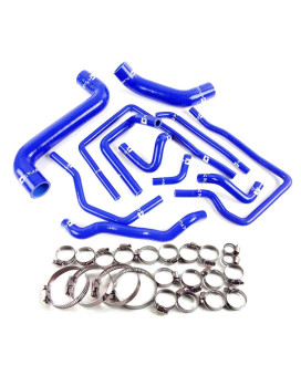 Gplus Silicone Radiator Coolant Hose Kit Clamps Compatible With 20022007 Subaru Impreza Wrxsti Gdagdb Ej207 Blue