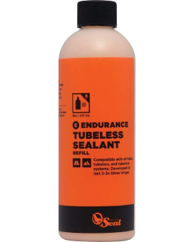 Orange Seal Endurance Formula Bicycle Tire Sealant For Road Mountain Bike Cx Bmx And Tri Bikes 8Oz