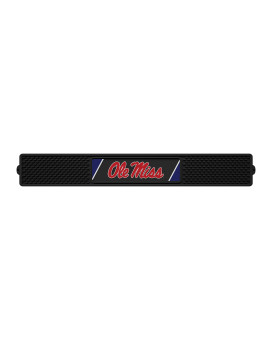 Fanmats 18797 Ole Miss Rebels Drink Bar Mat 325In X 24In Durable Dish Drying Mat Easy Clean Counter Mat