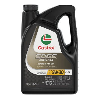 Castrol Edge Euro 5W30 A3B4 European Advanced Full Synthetic Motor Oil 5 Quarts