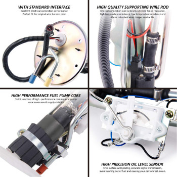 Carbole Fuel Pump Assembly Replacement For 1999 2000 2001 2002 2003 Ford F150 2004 F150 Heritage 1999 F250 Fits E2237S Xl3Z